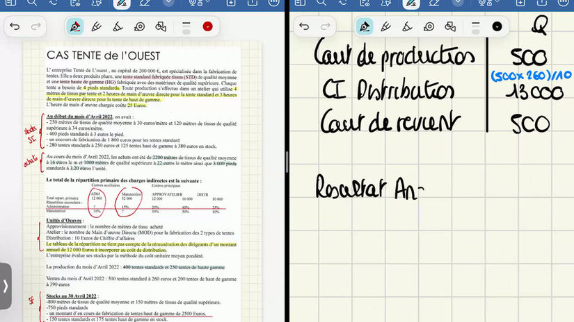 Comptabilité Cas Tente de l'Ouest et Graffiti